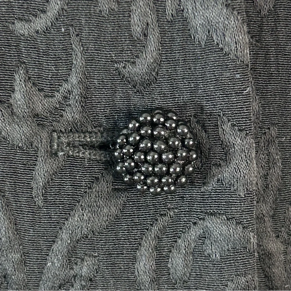 Ann Taylor Black Brocade Textured Fitted Blazer - Picture 6 of 10